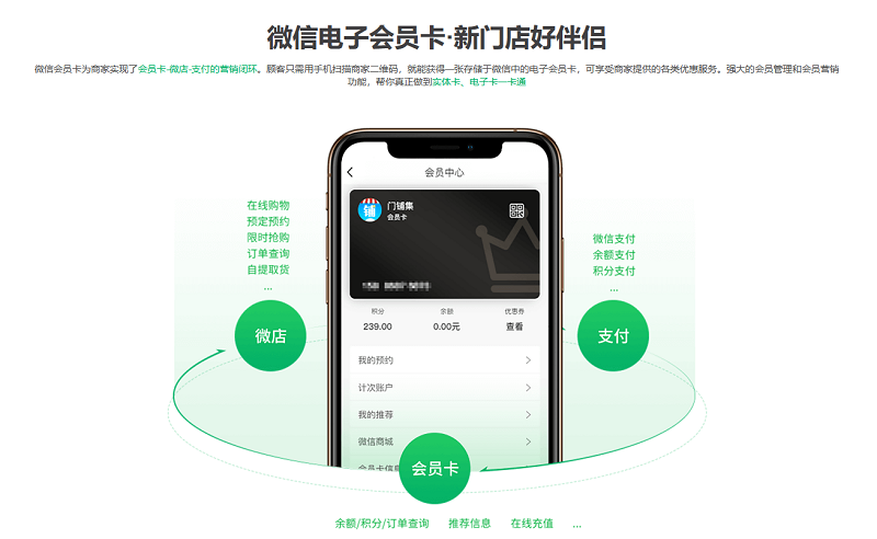 微信电子会员卡