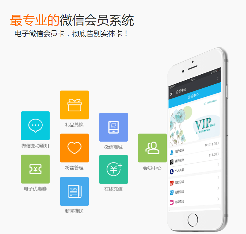 微信会员卡管理系统